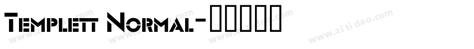 Templett Normal字体转换